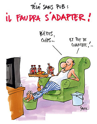 Dessin Télé sans pub, il faudra s'adapter