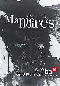 Affiche de l'expo Manières noires